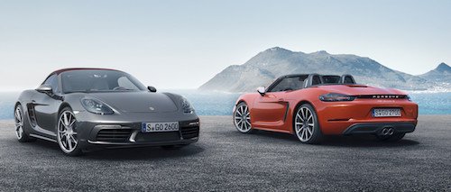 Porsche представила спорткары 718 Boxster и 718 Boxster S