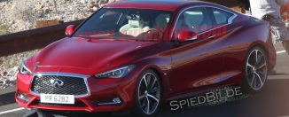 Серийное купе Infiniti Q60 Coupe было запечатлено без камуфляжа